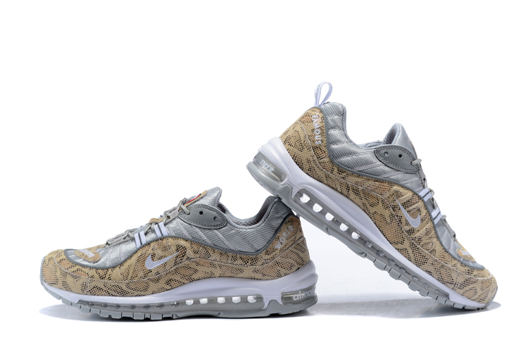 Nike Air Max 98 20th Silver Yellow Shoes - Click Image to Close